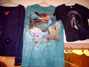 hand decorated spiritual design t-shirts